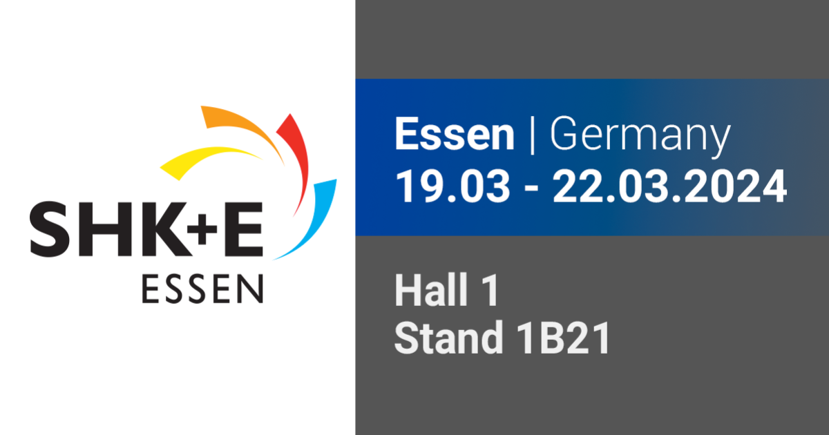 TECO en la feria SHK+E: los esperamos en Essen del 19 al 22 de marzo de 2024