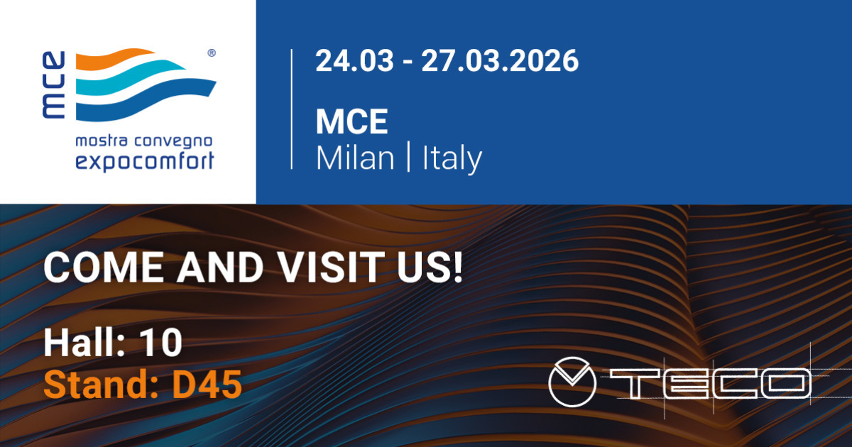 TECO takes part in MCE 2026 in Milan from 24 to 27 March