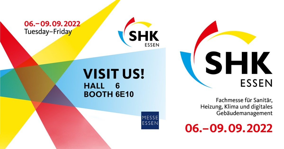 SHK ESSEN 2022 am Stand 6E10 - Halle 6