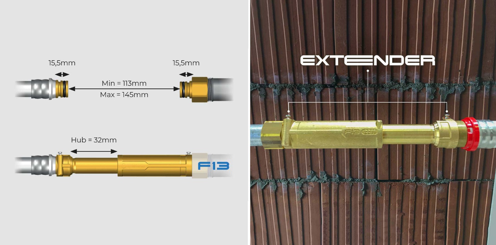 Extender Fastec per connessioni idrauliche