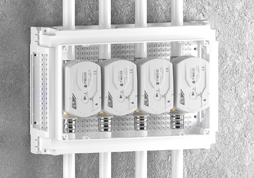 Box con valvole diritte motorizzate