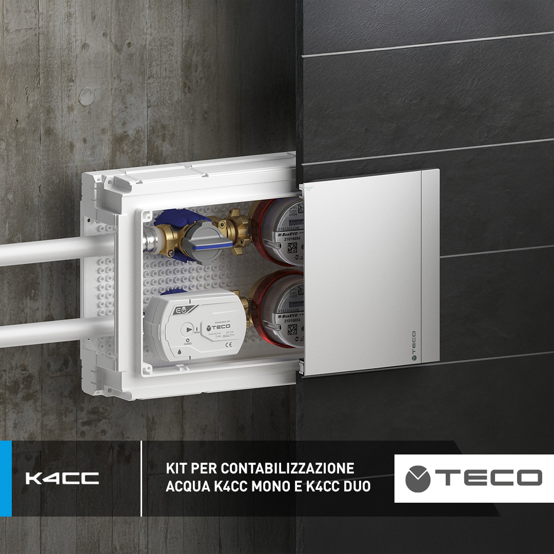 Kit per contabilizzazione acqua K4CC MONO e K4CC DUO
