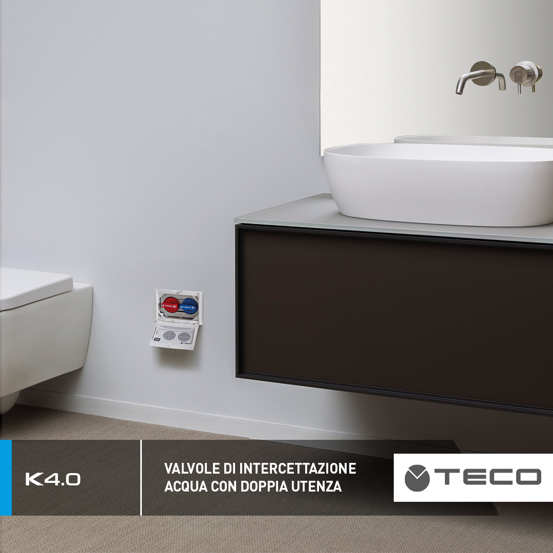 Valvole di intercettazione acqua: doppia utenza con K4.0