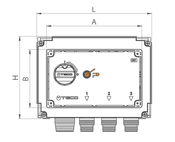  MANIFOLD - 3-PORT SINGLE SHUT-OFF GAS MANIFOLD 1