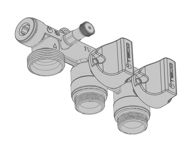 MANIFOLDS THAT CAN BE USED WITH THE METAL BOX K2.2 MULTIPLE SHUT-OFF MANIFOLD   