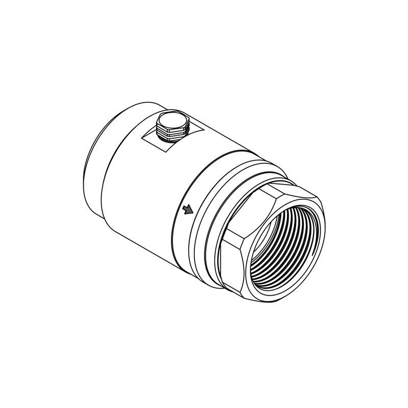 THERMALLY ACTIVATED SAFETY DEVICE FOR GAS SYSTEMS - FIREBAG® FITTING FEMALE FEMALETHREADEDVERSION DN32 / DN40 / DN50 1