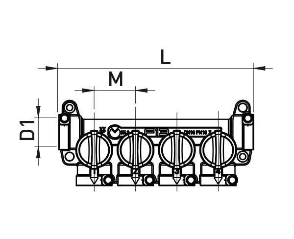 MANIFOLD - MULTIPLE SHUT-OFF MANIFOLD FOR DOMESTIC WATER SYSTEMS 0