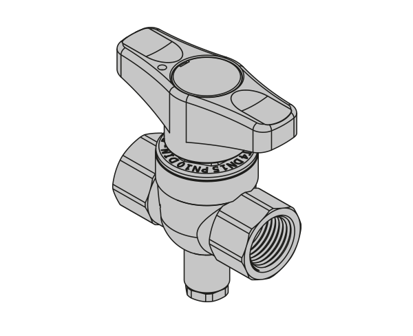 TOP ENTRY VALVE FOR METERING SYSTEMS VALVE WITH PROBE FITTING – THREADED F/F VERSION