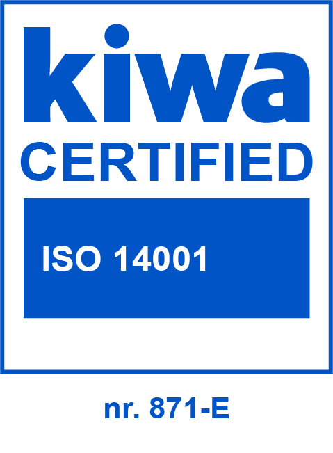 Certificato KIWA ISO 14001 nr. 871-E