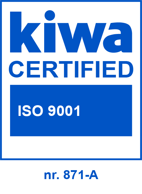 Certificato KIWA ISO 9001 nr. 871-A