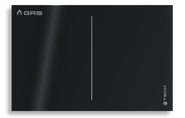 TECO MATRIX faceplate in black glass