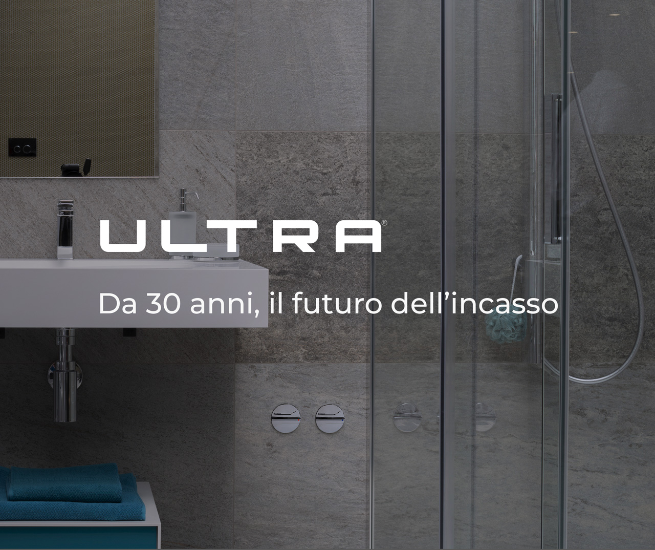 ULTRA Rubinetto di intercettazione acqua da incasso a filomuro